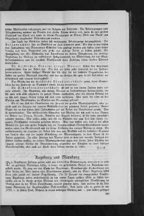 Augsburg und Nürnberg