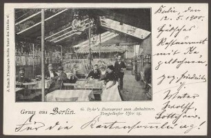 Ansichtskarte Restaurant zum Anhaltiner, Tempelhofer Ufer 25