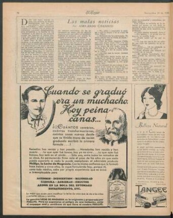 Las malas noticias