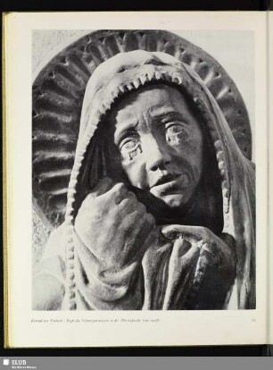 Konrad von Einbeck: Kopf der Schmerzensmutter in der Moritzkirche (um 1418)