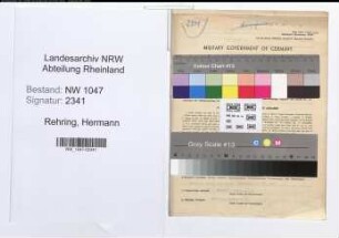 Entnazifizierung Hermann Rehring , geb. 03.07.1912 (Arbeitsvermittler)