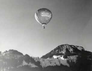 Heißluftballon über dem Imberger Horn