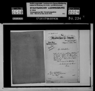 Antrag des Oberamtmanns Schnitzler in Riedlingen auf Auszeichnung des Verwaltungsaktuars J.N. Mayer