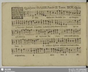 XCV. Ad festa sanctorum Ecclesiae