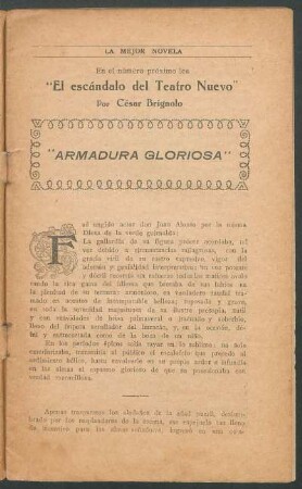 "Armadura gloriosa"