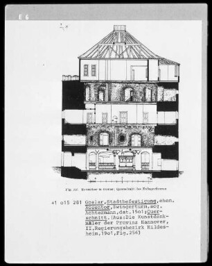 Der Achtermann in Goslar, Querschnitt