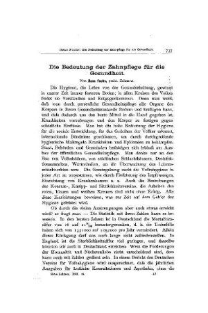 Die Bedeutung der Zahnpflege für die Gesundheit