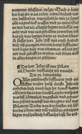 Der herr Jesus ist vur Pilato und Herode verklaicht und veracht. Die .vi. betrachtung.