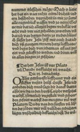 Der herr Jesus ist vur Pilato und Herode verklaicht und veracht. Die .vi. betrachtung.