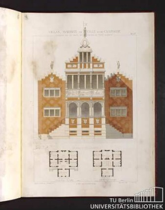 Villas, maisons de ville et de campagne. Composées sur les motifs des maisons de Paris moderne. Maison Polonaise. Rez-de-chaussée. 1er Etage.
