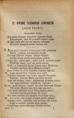 P. Ovidius Naso, 1. Amores. Epistulae ...
