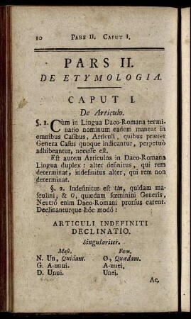 Pars II. De Etymologia