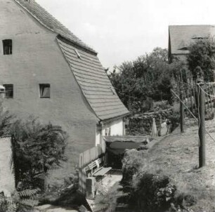 Stolpen, Unterm Schloß 6. Wohnhaus (1826/1850). Hof- und Gartenseite