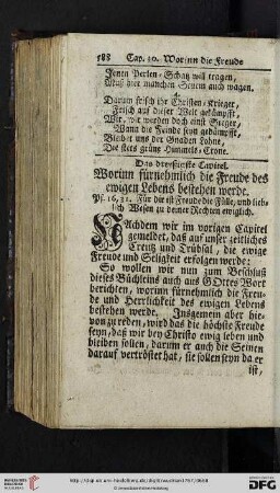 Das dreyßigste Capitel
