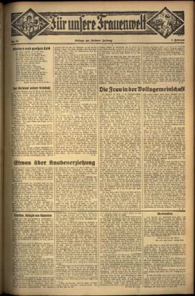 Zweite Ausgabe vom Donnerstag, den 07. Februar 1935.