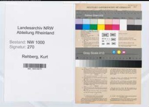 Entnazifizierung Kurt Rehberg, geb. 01.06.1922 ()