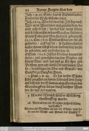 3. Wider Mensch solcher Erlösung theilhafftig werde.