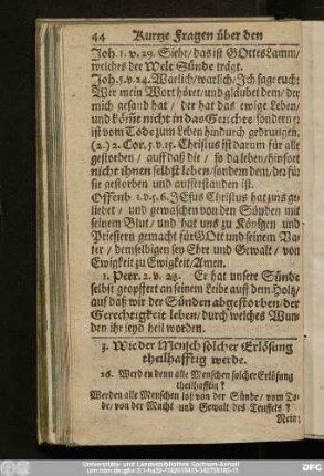 3. Wider Mensch solcher Erlösung theilhafftig werde.