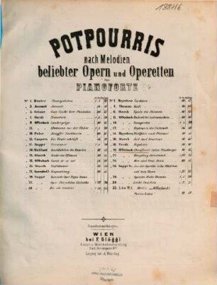 Potpourri nach Motiven der Operette Choufleuri (Salon Pitzelberger)