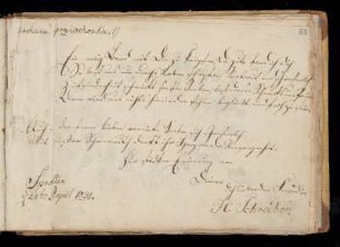 Eintrag (Sprottau, 28.08.1831) von H. Schreiber
