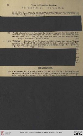 Revolution (Nr. 249-253)