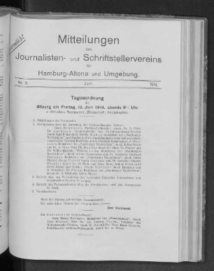 Nr. 6. : Juni. 1914.