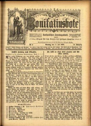 Ausgabe vom Sonntag, den 14. Juli 1895.