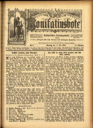 Ausgabe vom Sonntag, den 14. Juli 1895.
