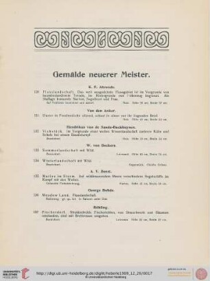 Gemälde neuerer Meister (Nr. 130-251)