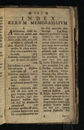 Index: Rervm Memorabilivm