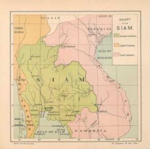 Kaart over Siam