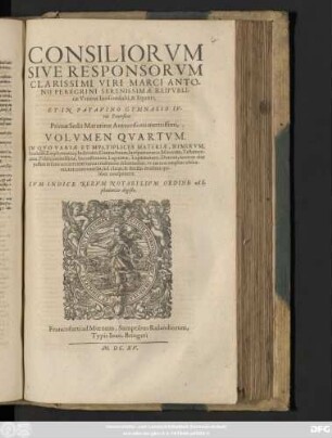 4: In Quo Variae Et Multiplices Materiae, Nimirum Feudales ...