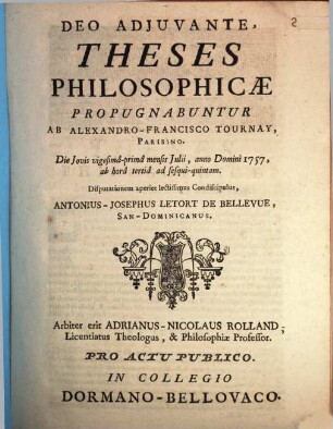 Theses philosophicae