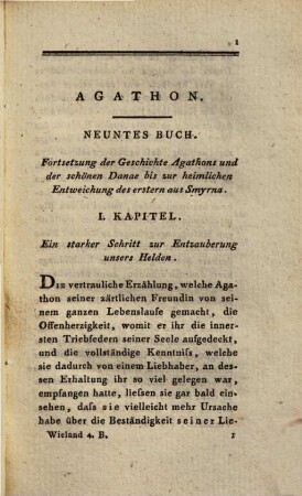 Sämmtliche Werke, 4.. Geschichte des Agathon, Bd. 4