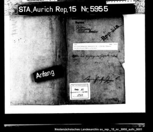 Die Einrichtung der Hebestelle Nr. 3 für die Chaussee von Aurich nach Emden in Harsweg