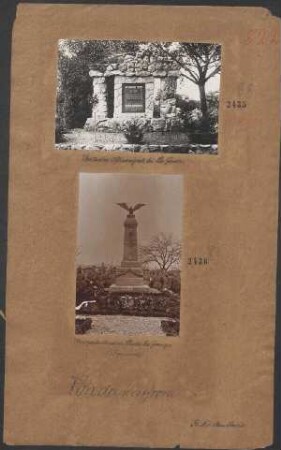 Kriegerdenkmal in Chatel les Granges. (Argonnen)