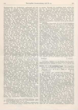 319-320 [Rezension] Bittlinger, Ernst, Monistisches Christentum. Gegen die Naturphilosophie des Professors Ostwald und den Kirchenaustritt