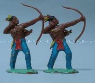 Indianer mit Pfeil und Bogen