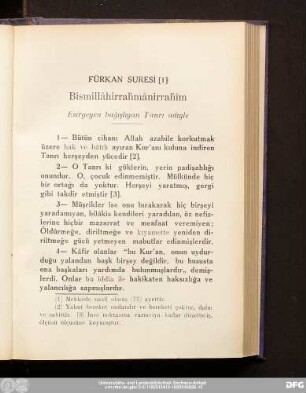 Fürkan Suresi
