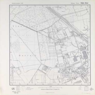Hilden West, Deutsche Grundkarte, Blatt 125