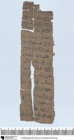 Demotischer Papyrus, Hochformatbrief u.a. über 50 Artaben Emmer