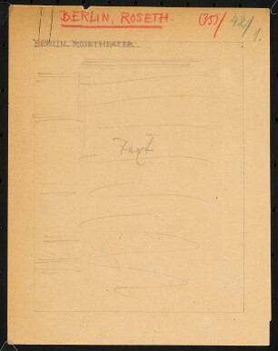 Rose Theater (auch: Ostend Theater, auch: Carl-Weiß-Theater), Berlin: Layout-Skizze, drei Seiten