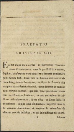 Praefatio Editionis XIII.