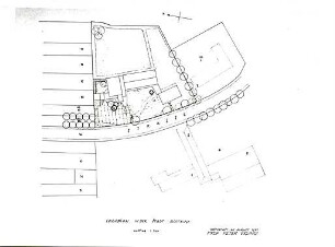 Grund, Peter; Bottrop - Batenbrock; Ev. Auferstehungskirche und Pfarrhaus - Lageplan