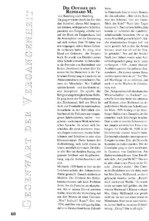 Die Odyssee des Reinhard M.