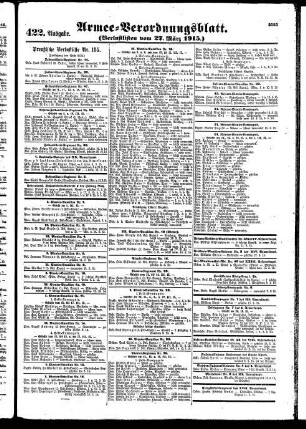 422.Ausgabe. Samstag, 27. März 1915