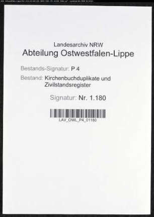 Kirchenbuchduplikat der katholischen Gemeinde Elspe, Amt Attendorn (GHT 1819-1835) sowie der katholischen Gemeinde Elspe, Filiale Burbecke (GT 1819). (Gemeinde: Elspe, Amt Attendorn)