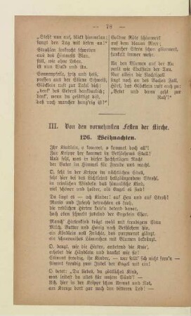 III. Von den vornehmsten Festen der Kirche