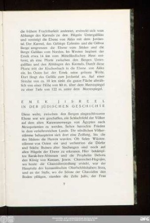 Emek Jisreel In Der Jüdischen Geschichte