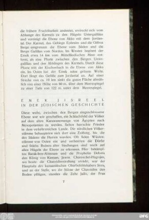 Emek Jisreel In Der Jüdischen Geschichte